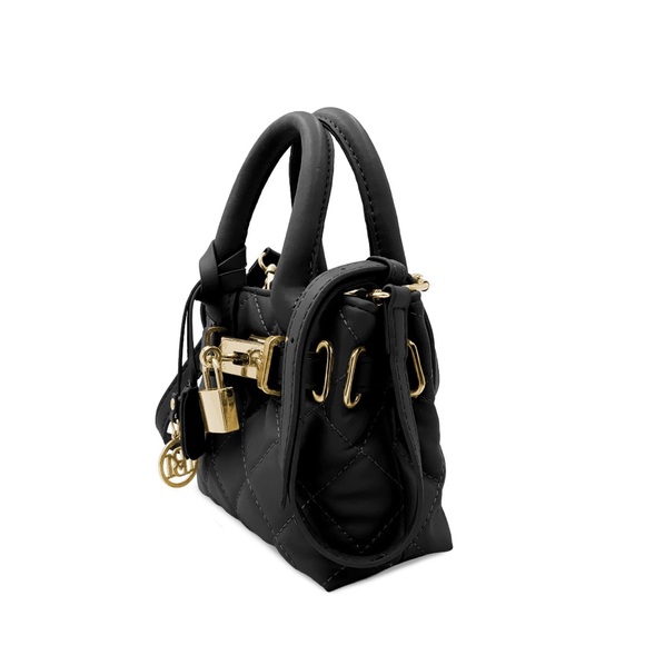 Badgley Mischka Mini Quilted Tote NWT - Picture 2 of 3